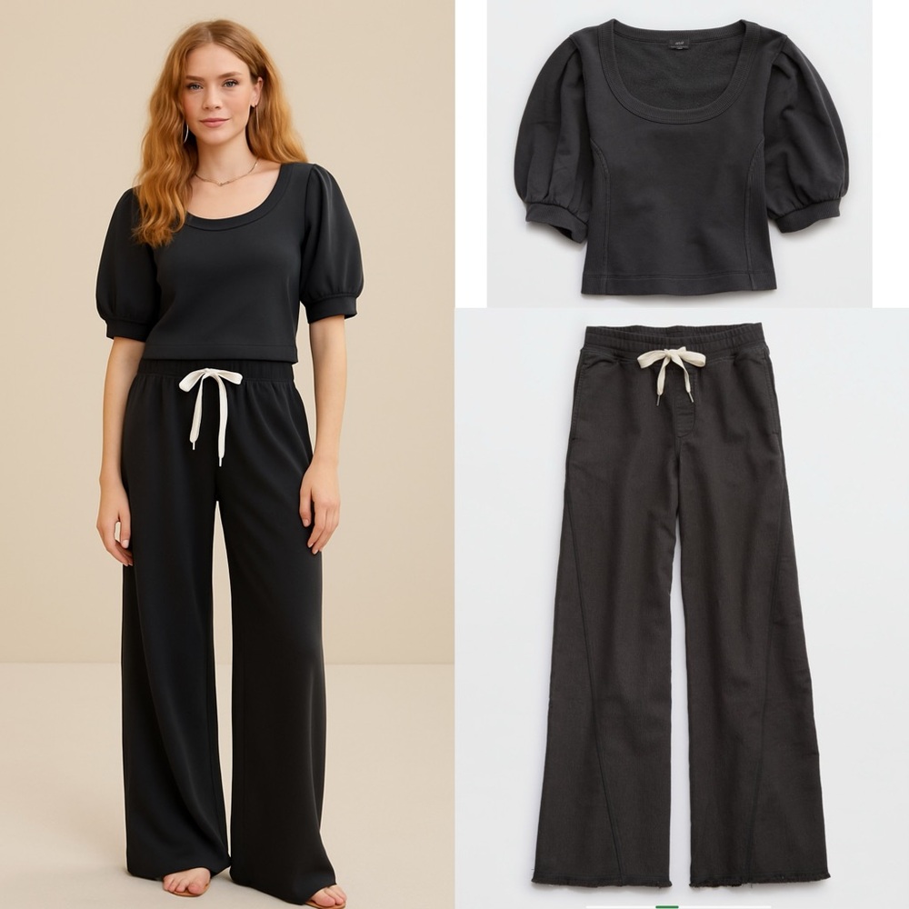 ❤️‍🔥Firm Peice❤️‍🔥2 pieces Aerie Top + trousers
